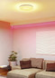 Preview: Eglo LED Deckenleuchte Frania-Z Smart dimmbar 20W RGB CCT warm-/tageslichtweiss 2700-6500K Zigbee Weiss Stahl Kristalleffekt Ø43cm 902197