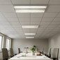Preview: Eglo LED Rasterleuchte Martelliano 33,6W CCT warm-/neutral-/tageslichtweiss 2700/4000/6500K Weiss Transparent Stahl 124,5x31cm 902206