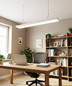 Preview: Eglo LED Panel Pietrangeli 34,4W CCT warm-/neutral-/tageslichtweiss 2700/4000/6500K Weiss Aluminium 118,5x20cm 902208