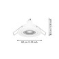 Preview: Eglo LED Einbauspot Barranco GU10 4,5W warmweiss 3000K IP44 Weiss Ø8cm 902234