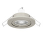 Preview: Eglo LED Einbauspot Barranco GU10 4,5W warmweiss 3000K IP44 Nickel-matt Ø8cm 902238