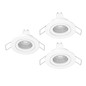 Preview: Eglo LED Einbauspot Barranco 3-flammig GU10 3x 4,5W neutralweiss 4000K IP44 Weiss Ø8cm 902248