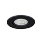 Preview: Eglo LED Einbauspot Barranco GU10 4,5W neutralweiss 4000K IP44 Schwarz Ø8cm 902249