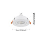 Preview: Eglo LED Einbauspot Barranco GU10 4,5W neutralweiss 4000K Weiss Ø9cm 902254