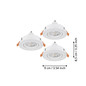 Preview: Eglo LED Einbauspot Barranco 3-flammig GU10 3x 4,5W neutralweiss 4000K Weiss Ø9cm 902255