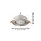 Preview: Eglo LED Einbauspot Barranco GU10 4,5W neutralweiss 4000K Nickel-matt Ø9cm 902258