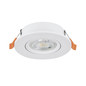 Preview: Eglo LED Einbauspot Barranco 4,8W CCT warm-/neutral-/tageslichtweiss 2700/4000/6500K Weiss Ø9cm 902261