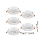 Preview: Eglo LED Einbauspot Barranco 5-flammig 5x 4,8W CCT warm-/neutral-/tageslichtweiss 2700/4000/6500K Weiss Ø9cm 902263