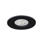 Preview: Eglo LED Einbauspot Barranco 4,8W CCT warm-/neutral-/tageslichtweiss 2700/4000/6500K Schwarz Ø9cm 902264