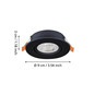 Preview: Eglo LED Einbauspot Barranco 4,8W CCT warm-/neutral-/tageslichtweiss 2700/4000/6500K Schwarz Ø9cm 902264