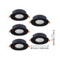 Preview: Eglo LED Einbauspot Barranco 5-flammig 5x 4,8W CCT warm-/neutral-/tageslichtweiss 2700/4000/6500K Schwarz Ø9cm 902266