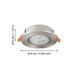 Preview: Eglo LED Einbauspot Barranco 4,8W CCT warm-/neutral-/tageslichtweiss 2700/4000/6500K Nickel-matt Ø9cm 902267