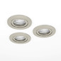 Preview: Eglo LED Einbauspot Barranco 3-flammig 3x 4,8W CCT warm-/neutral-/tageslichtweiss 2700/4000/6500K Nickel-matt Ø9cm 902268