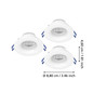 Preview: Eglo LED Einbauspot Salabate 3-flammig 3x 5W CCT warm-/neutral-/tageslichtweiss 2700/4000/6500K IP65 Weiss Aluminium Ø9cm 902272