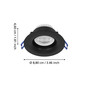 Preview: Eglo LED Einbauspot Salabate 5W CCT warm-/neutral-/tageslichtweiss 2700/4000/6500K IP65 Schwarz Aluminium Ø9cm 902273