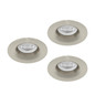 Preview: Eglo LED Einbauspot Salabate 3-flammig 3x 5W CCT warm-/neutral-/tageslichtweiss 2700/4000/6500K IP65 Nickel-matt Aluminium Ø9cm 902276