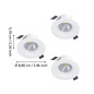 Preview: Eglo LED Einbauspot Saliceto 3-flammig dimmbar 3x 4,8W warmweiss 2700K Weiss Aluminium Ø9cm 902277