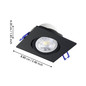 Preview: Eglo LED Einbauspot Saliceto 3-flammig dimmbar 3x 4,8W warmweiss 2700K Schwarz Aluminium 9x9cm 902284