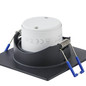 Preview: Eglo LED Einbauspot Saliceto 3-flammig dimmbar 3x 6,4W neutralweiss 4000K Schwarz Aluminium 9x9cm 902285