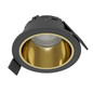 Preview: Eglo LED Einbauspot Yebra dimmbar 4,8W CCT warm-/neutral-/tageslichtweiss 2700/4000/6500K IP44 Schwarz Ø9cm 902296