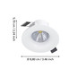 Preview: Eglo LED Einbauspot Saliceto dimmbar 6,4W neutralweiss 4000K Weiss Aluminium Ø9cm 902329