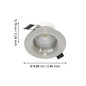 Preview: Eglo LED Einbauspot Saliceto dimmbar 6,4W neutralweiss 4000K Nickel-matt Aluminium Ø9cm 902331