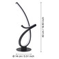 Preview: Eglo LED Tischleuchte Cardoncito 12W CCT warm-/neutral-/tageslichtweiss 2700/4000/6500K Schwarz Stahl 46x22cm 902348