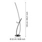 Preview: Eglo LED Stehleuchte Cardoncito 20W CCT warm-/neutral-/tageslichtweiss 2700/4000/6500K Schwarz Stahl 130cm 902349