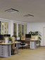 Preview: Eglo LED Rasterleuchte Martelliano 32,8W CCT warm-/neutral-/tageslichtweiss 2700/4000/6500K Schwarz Transparent Stahl 59,5x59,5cm 902351