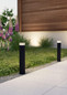 Preview: Eglo Wegeleuchte Castelnuovo GU10 IP65 Schwarz-struktur Klar Aluminium 50cm 902409