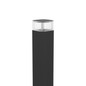 Preview: Eglo Außen-Stehleuchte Castelnuovo GU10 IP65 Schwarz-struktur Klar Aluminium 80cm 902411