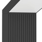 Preview: Eglo LED Außen-Fluter Grottazzolina 8,1W warmweiss 3000K IP65 Schwarz-struktur Milchweiss Aluminium 80x16cm 902415
