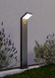 Preview: Eglo LED Außen-Fluter Grottazzolina 8,1W warmweiss 3000K Bewegungsmelder IP65 Schwarz-struktur Milchweiss Aluminium 80x16cm 902416