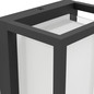 Preview: Eglo LED Außen-Wandleuchte Genovese 10W CCT warm-/neutral-/tageslichtweiss 3000/4500/6000K IP65 Schwarz-struktur Klar Aluminium 24x14cm 902417
