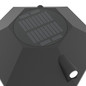 Preview: Eglo LED Solar-Wandleuchte Prietta 6,5W warmweiss 2700K Bewegungsmelder IP44 Schwarz-struktur Glas mit Sensor 27x19cm 902437