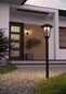 Preview: Eglo LED Solar-Fluter Prietta 6,5W warmweiss 2700K Bewegungsmelder IP44 Schwarz-struktur Glas mit Sensor 88x18cm 902439