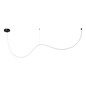 Preview: Eglo LED Lichtschlauch Glow WW 24W warmweiss 3000K Schwarz-struktur Aluminium 3m 902541