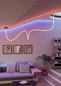 Preview: Eglo LED Lichtschlauch Glow NW 24W neutralweiss 4000K Schwarz-struktur Aluminium 4m 902544