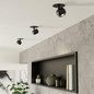 Preview: Eglo LED Spot Mengibar Sphere dimmbar 4,8W CCT warm-/neutral-/tageslichtweiss 2700/4000/6500K Schwarz Ø9cm 902724