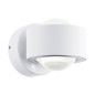 Preview: Eglo 96048 Ono 2 LED Wandleuchte 2x2,5W Weiss 2-Wege Optik