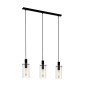 Preview: Eglo 97367 MONTEFINO E27 3-fach Hängeleuchte 730x110mm Schwarz