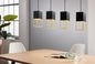 Preview: EGLO 97734 MONTEBALDO LED Pendelleuchte schwarz gold GU10 4x5W