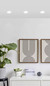 Preview: Eglo LED Einbauspot Salabate dimmbar 6W warmweiss 2700K IP44 Weiss Klar Aluminium Glas Ø9cm 98238