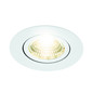 Preview: Eglo LED Einbauspot Saliceto dimmbar 4,8W warmweiss 2700K Weiss Aluminium Ø9cm 98301