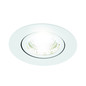 Preview: Eglo LED Einbauspot Saliceto dimmbar 6,4W neutralweiss 4000K Weiss Aluminium Ø9cm 98305