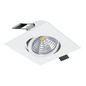 Preview: Eglo LED Einbauspot Saliceto dimmbar 6,4W neutralweiss 4000K Weiss Aluminium 9x9cm 98306