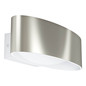 Preview: Eglo LED Wandleuchte Maccacari 10W warmweiss 3000K Weiss Nickel-matt Transparent Aluminium Stahl 27x7,5cm 98543