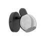 Preview: Eglo Wandleuchte Pollica E14 Schwarz Schwarz-transparent Stahl Glas bedampft Ø6,5cm 98624