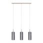 Preview: Eglo 98695 SELVINO E27 3-fach Hängeleuchte 710x100mm Schwarz-Transparent