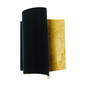 Preview: Eglo Wandleuchte Falicetto E27 Schwarz Gold Stahl 25x16cm 98759